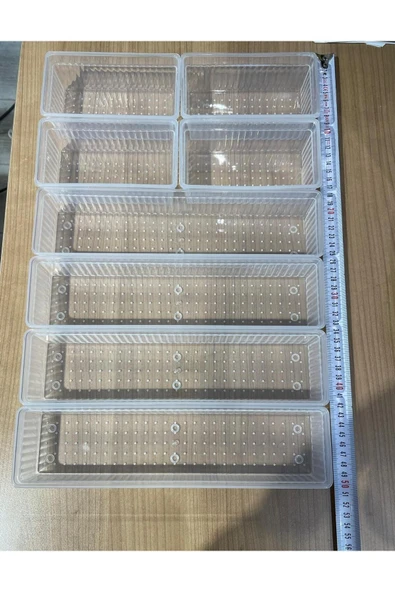 Bade 8 Parça Çekmece Içi Kaşıklık 4 4 Düzenleyici Organizer Modüler Çatal bıçak Kaşık Kutusu - Resim 4