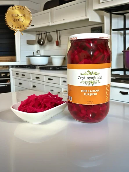 Mor Lahana Turşusu 1000 GRAM Cam Kavanoz - 3