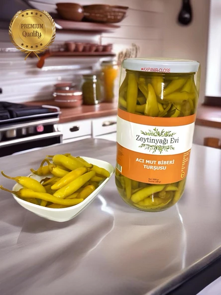 Acı Mut Biberi  Turşusu  Net 1000 Gram - 4