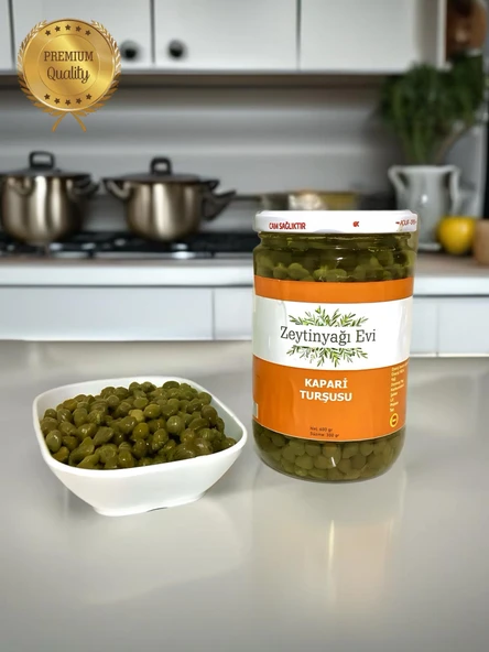Özel Cam Şişe  Kapari Turşusu 600 gram - 8