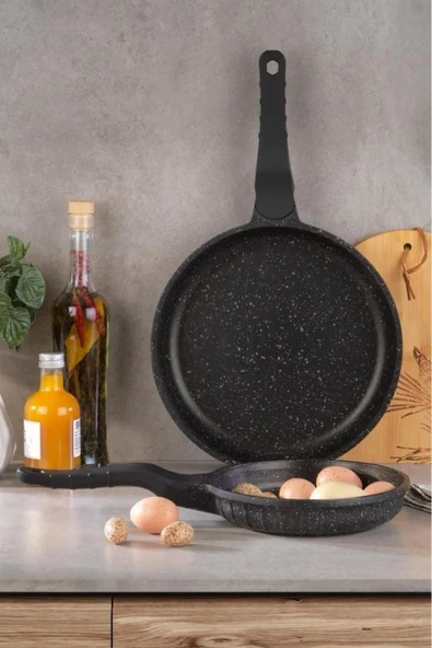 Famos XL Tava Set 2 Adet Yağdanlık  Ramazan Seti-( 28 ve 20 Döküm Tava )+2 li 720 Ml Yağlık - Resim 2