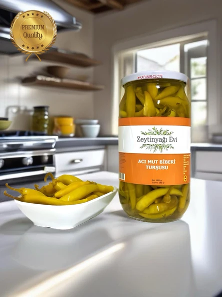 Acı Mut Biberi  Turşusu  Net 1000 Gram