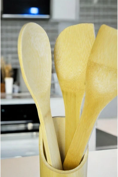 Bambu Fileli 4 Parça Servis Seti  700624 - Resim 3