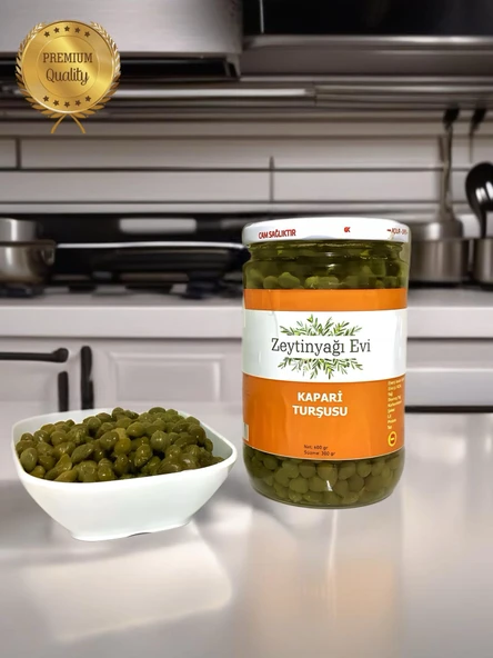 Özel Cam Şişe  Kapari Turşusu 600 gram - 5