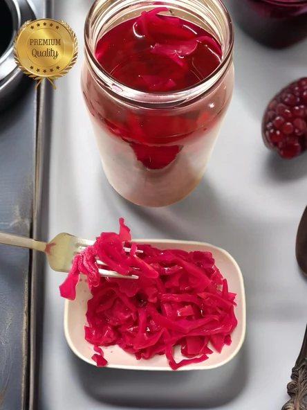 Mor Lahana Turşusu 1000 GRAM Cam Kavanoz - 2