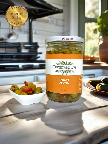 Zeytinyağlı Izgara Zeytin Salatası Domates Kurusu ve Baharat İlaveli 850 Gram - 10