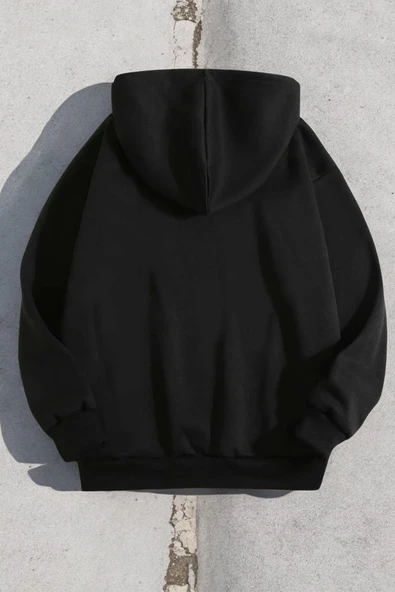 Looking Baskılı Oversize Sweatshirt - 6
