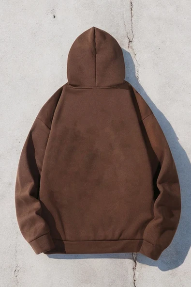Looking Baskılı Oversize Sweatshirt - 2