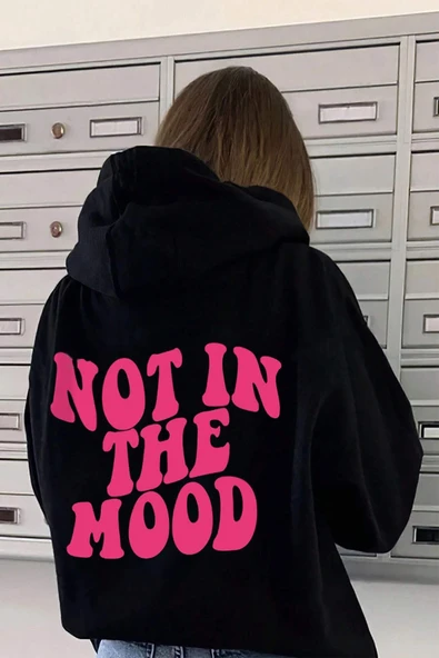 Havamda Değilim Baskılı Oversize Sweatshirt - 2