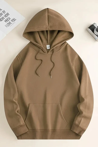 Love and Peace Baskılı Oversize Sweatshirt - Resim 4