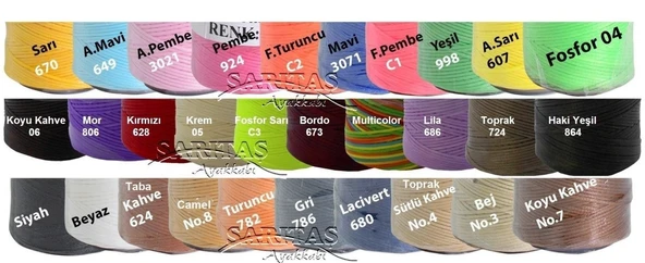 SRTfootcare Deri El Dikişi İçin Mumlu İplik 0,6 Mm 500mt - 3