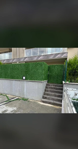 100 cm x 8 mt çim çit bahce teli yeşil çit teli - 2