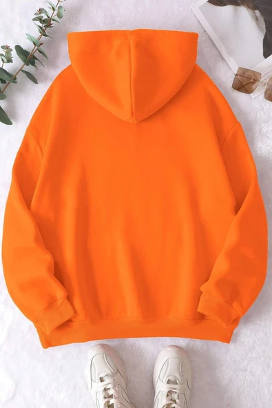 Meow Tatlı Kediler Baskılı Oversize Sweatshirt - Resim 2