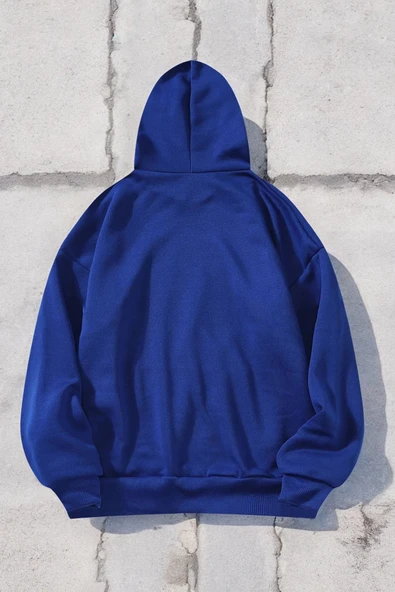 Looking Baskılı Oversize Sweatshirt - 4