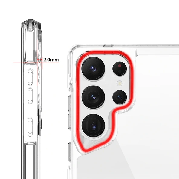 Galaxy S25 Ultra Kılıf Redclick T-Max Kapak - Resim 4