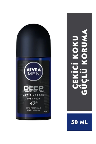NİVEA ROLL ON MEN DEEP DIMENSION AKTİF KARBON 50ML - 3