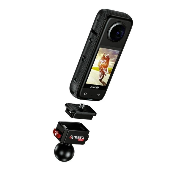 KELEPÇE BAĞLANTILI 360 AKSİYON KAMERA TUTUCU TAK ÇIKAR BAŞLIKLI - 4