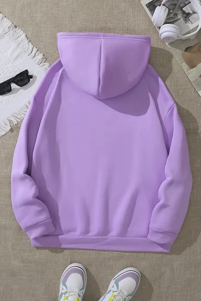 Meow Tatlı Kediler Baskılı Oversize Sweatshirt - Resim 9