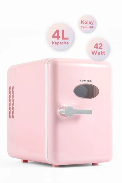 Kumtel HMFR-03 4 lt Pembe Mini Buzdolabı - 2
