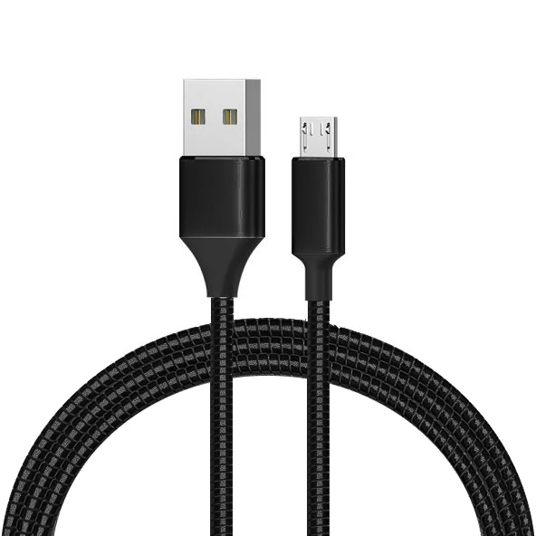 Powermaster 3793 Micro USB Metal Şarj ve Data Kablosu 1mt 2.1A - 5