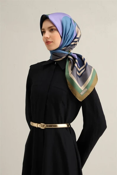 ARMİNE DJ SAF İPEK EŞARP 9313D (S) YAZ SEZON 2025 - 12