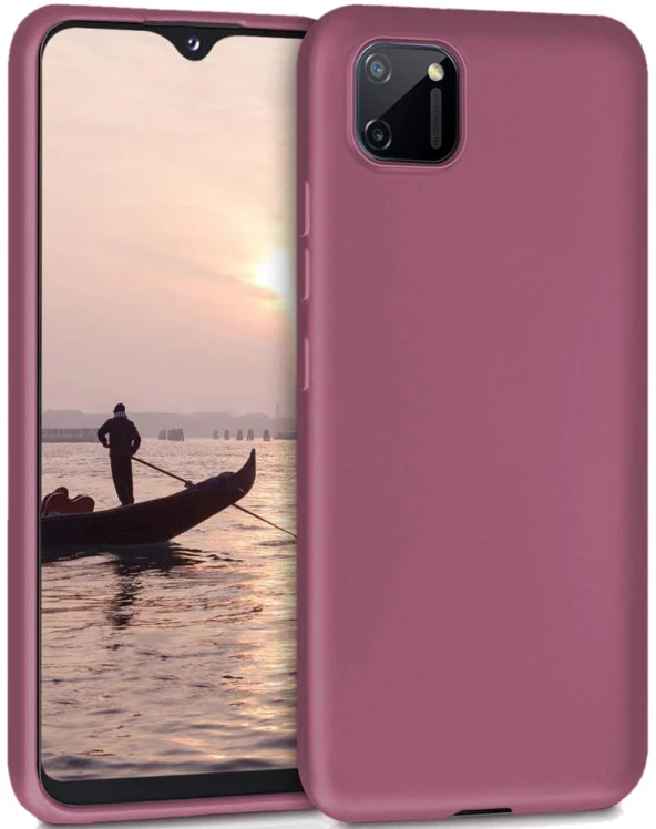 Oppo Realme C11 Kılıf Ultra İnce Renkli Silikon Kapak - 5