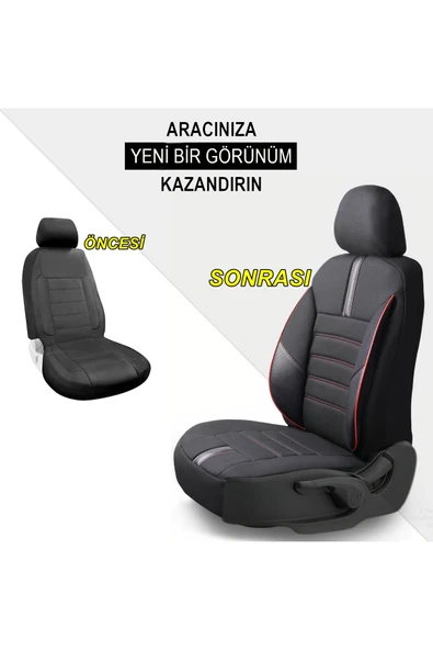 Tofaş Doğan SLX Uyumlu STAR K Model Oto Koltuk Kılıfı - 3