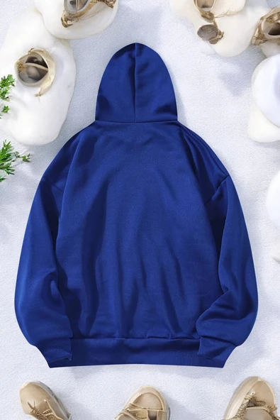 Baseball Baskılı Oversize Sweatshirt - Resim 4