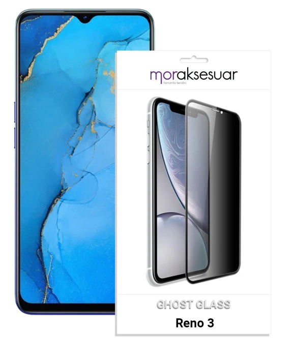 Oppo Reno 3 Gizli Hayalet Ekran Koruyucu Kırılmaz Cam