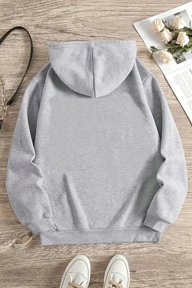 Cherry Tree Baskılı Oversize Sweatshirt - Resim 8