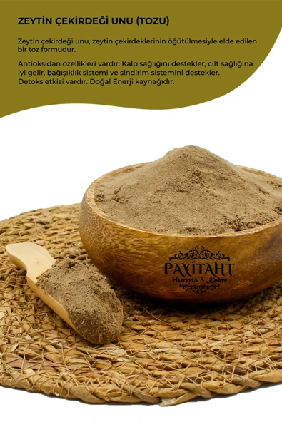 payitaht hurma DOĞAL ZEYTİN ÇEKİRDEĞİ TOZU TAZE HAFTALIK ÖĞÜTÜLMÜŞ 200GR - 2