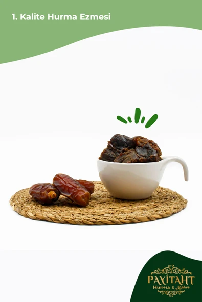 payitaht hurma Hurma Dolgu Ezme Yumuşak Kıyım (şekersiz) 1000 Gr 3'lü Kampanyalı Paket - 3