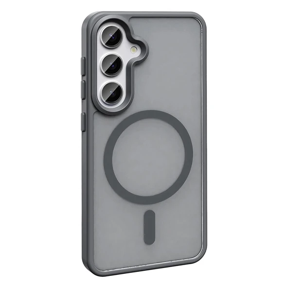 Galaxy S25 Plus Kılıf M-safe Şarj Özellikli Mat Arka Yüzey Zore Sio Kapak - Resim 4