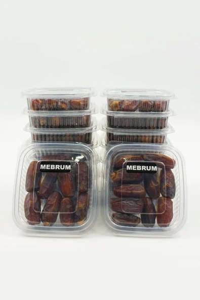 payitaht hurma Mebrum Lüks Medine Hurma 12 Paket 100GR Tadımlık Yeni Mahsül İnce Kabuklu Besleyici Dayanıklı Set - 2