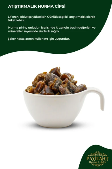 payitaht hurma Birin Atıştırmalık Hurma Cipsi 500gr (şekersiz) 10’lu Kampanyalı Paket - 2