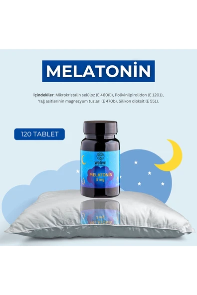 Welive Melatonin 3mg Takviye Edici Edici Gıda ürün görseli 1