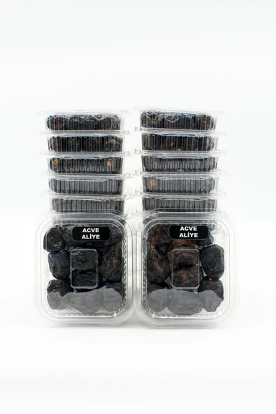 payitaht hurma MEDİNE ACVE DUBLE ALİYE 24 lü PAKET - ETLİ YOĞUN KIVAMLI 100 GR TADIMLIK HAC DÖNÜŞÜ HEDİYELİK HURMA - Resim 2