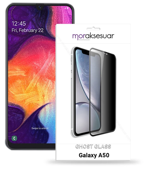 Samsung Galaxy A50 Gizli Hayalet Ekran Koruyucu Kırılmaz Cam