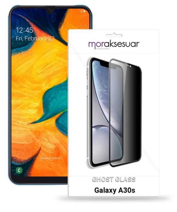 Samsung Galaxy A30s Gizli Hayalet Ekran Koruyucu Kırılmaz Cam