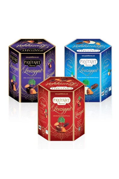 payitaht hurma Çikolata Kaplı Bademli Hurma Lezzet Paketi