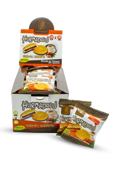 payitaht hurma HURMADOLU HURMALI VE KAPUÇİNO AROMALI KURABİYE 24 ADET - Resim 2