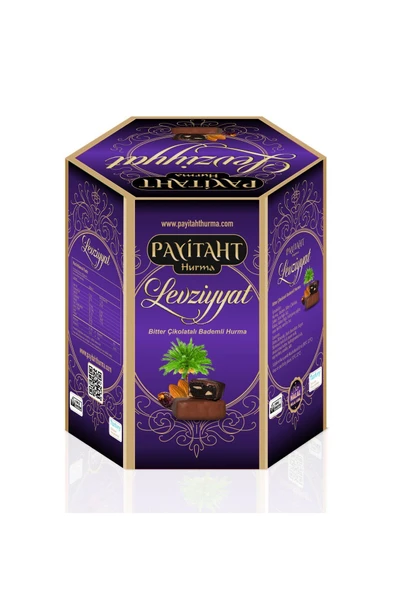 payitaht hurma Levziyyat - Bitter Çikolata Kaplı Bademli Hurma 250gr. ürün görseli 1