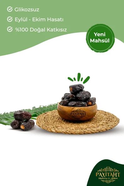 payitaht hurma Mebrum Siyah Ula Amber Hurma 10kg -yeni Mahsül- Besin Değeri Yüksek Kabuklu Besleyici Ula10kg - 4