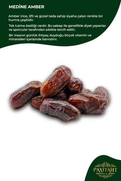 payitaht hurma Medine Amber Hurması 3kg Yeni Mahsul Tok Tutan Lif Deposu Sporcu Hurması Diyet Için Uygun Hurma - 3