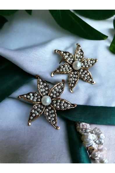 Küçük Zambak Çiçeği Küpe - Resim 7