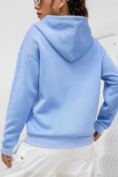 Dreamer Baskılı Oversize Sweatshirt - Resim 6