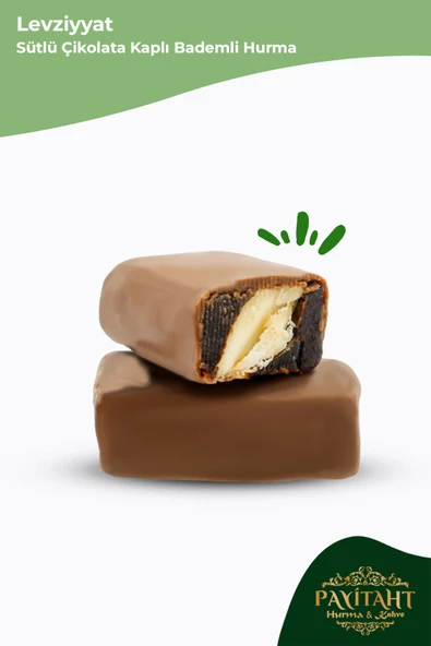 payitaht hurma Levziyyat - Sütlü Çikolata Kaplı Bademli Hurma 250gr X10 Paket - 3