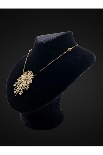 Zirkon Taşlı Kutup Yıldızı Kolye - Resim 5