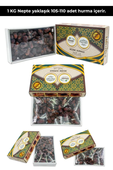 payitaht hurma Hurma Medine Neptali Hurması 3kg - Resim 2