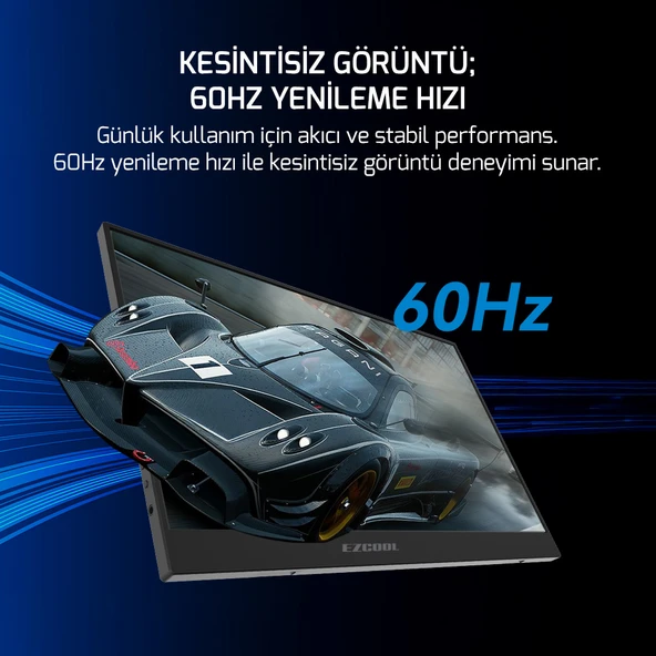 EZCOOL LITE E15 15,6’’ 60HZ FHD PORTABLE TAŞINABİLİR MONİTÖR (SIFIR ÖLÜ PİKSEL GARANTİLİ) - 4